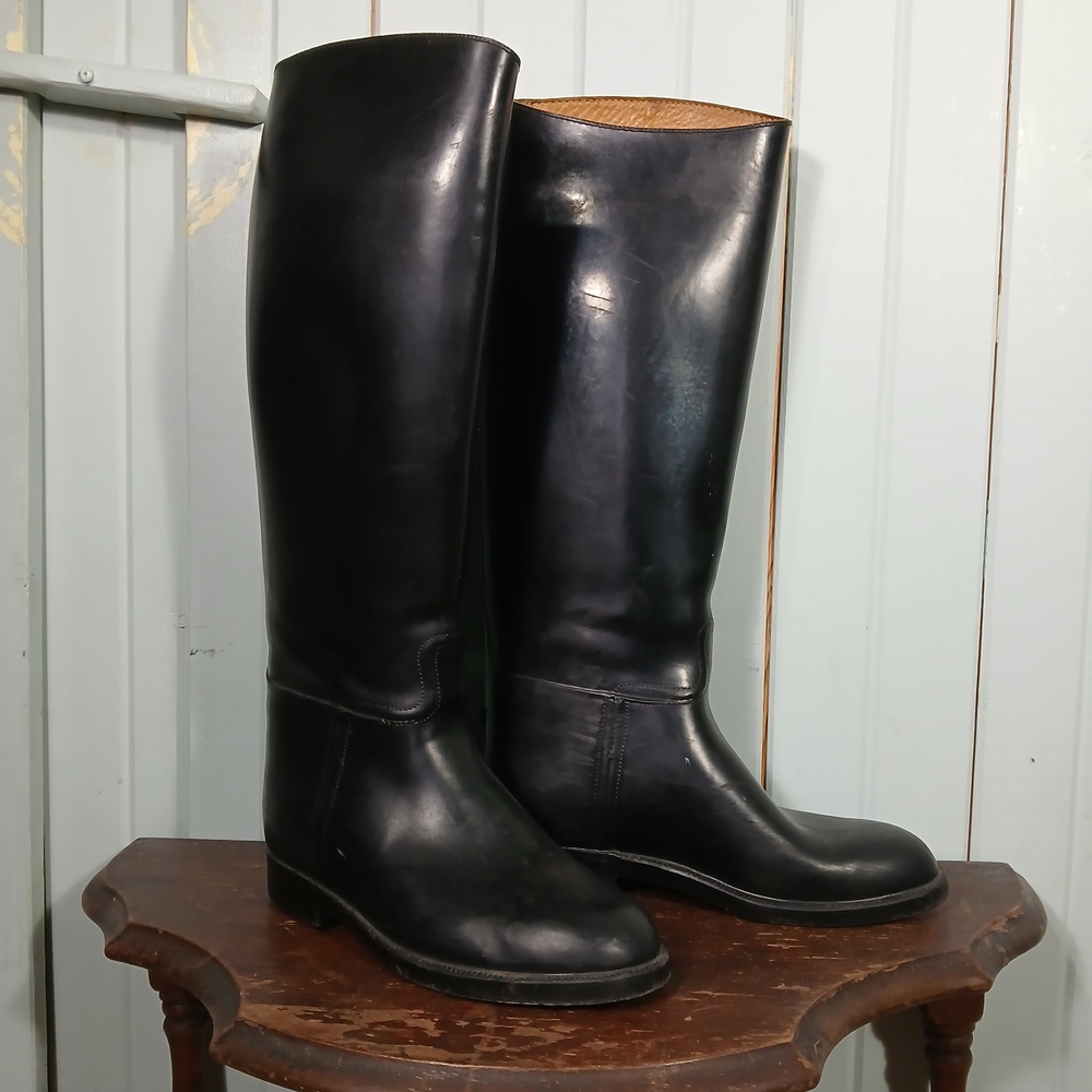 Aigle tall Coupe Saumur Black Rain Boots